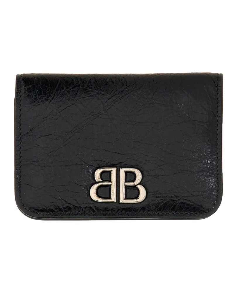 Balenciaga Portemonnaie - Schwarz Schwarz