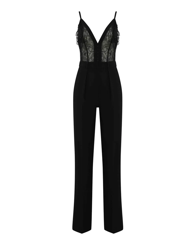 Elisabetta Franchi Jumpsuit - Schwarz Schwarz