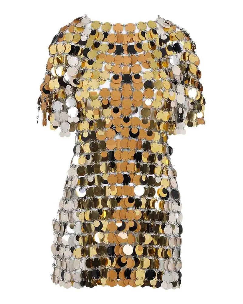 Paco Rabanne Kurzes Kleid - Gold Gold
