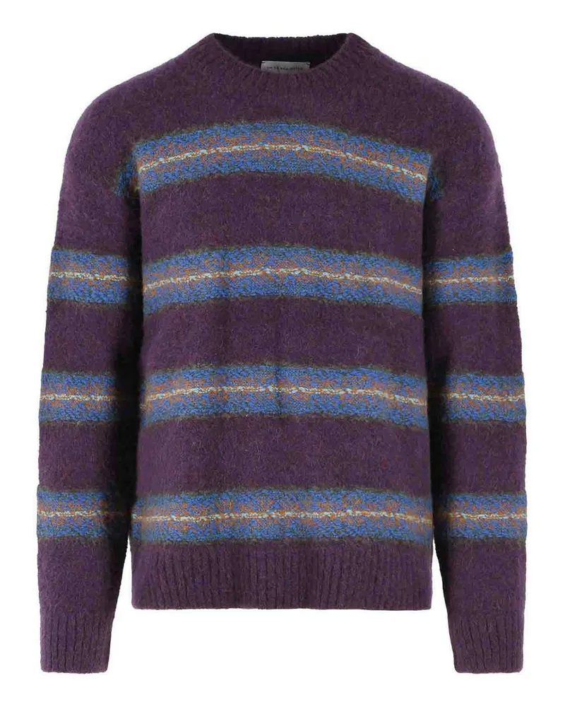 Dries van Noten Rundhalspullover - Lila Lila