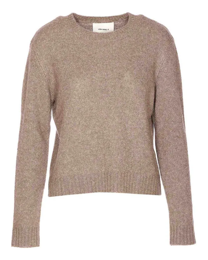 Lisa Yang Rundhalspullover - Beige Beige
