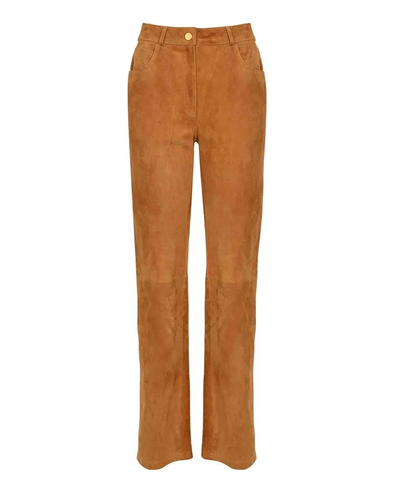 Semicouture Lederhose - Braun Braun