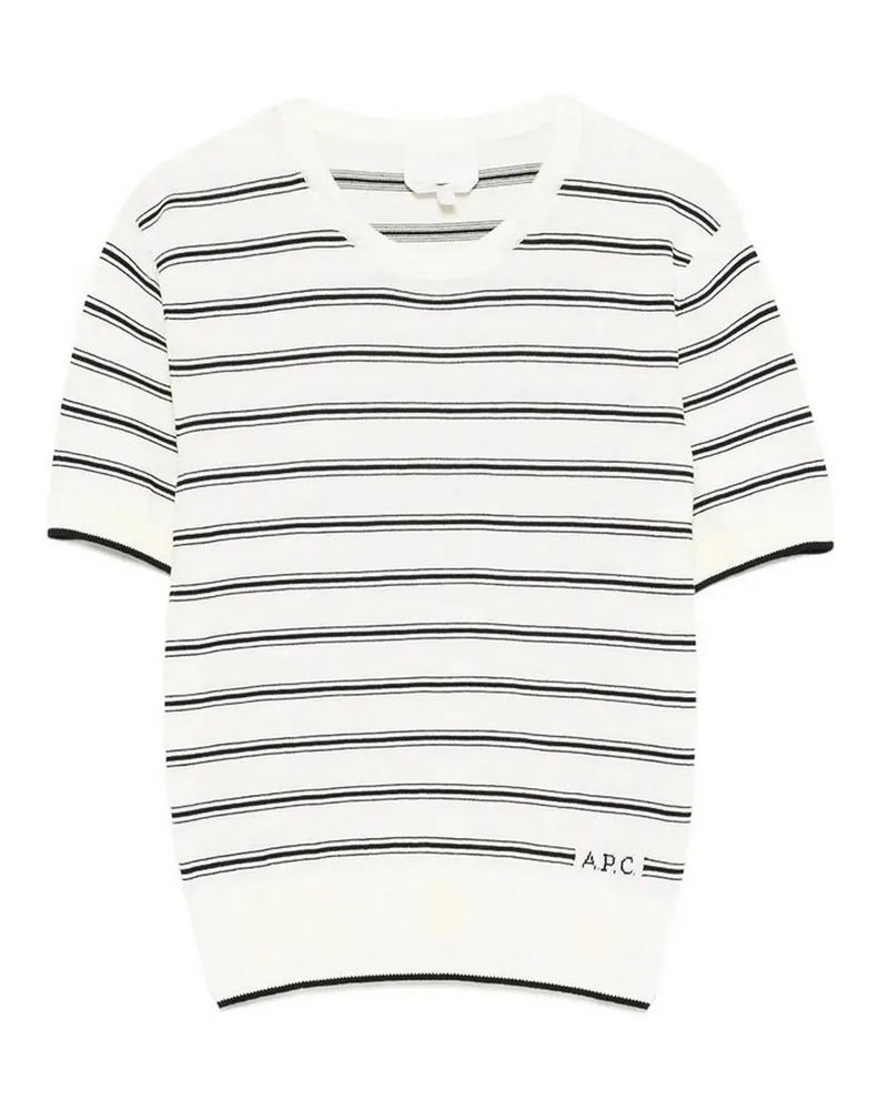 A.P.C. A. P.C. Rundhalspullover - Weiß Weiß