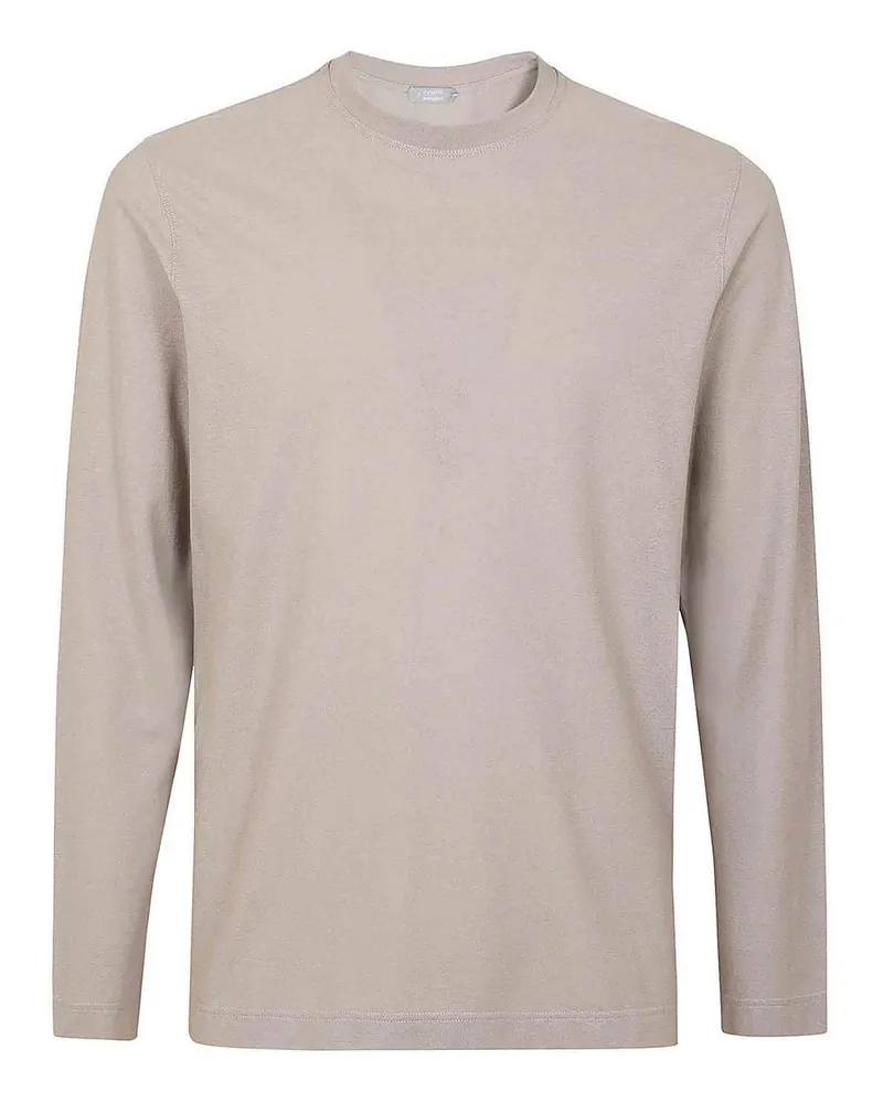 Zanone T-Shirt - Beige Beige