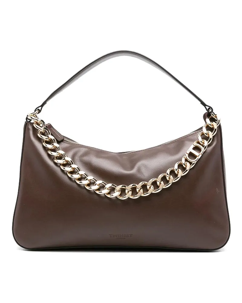 Twin-Set Schultertasche - Braun Braun