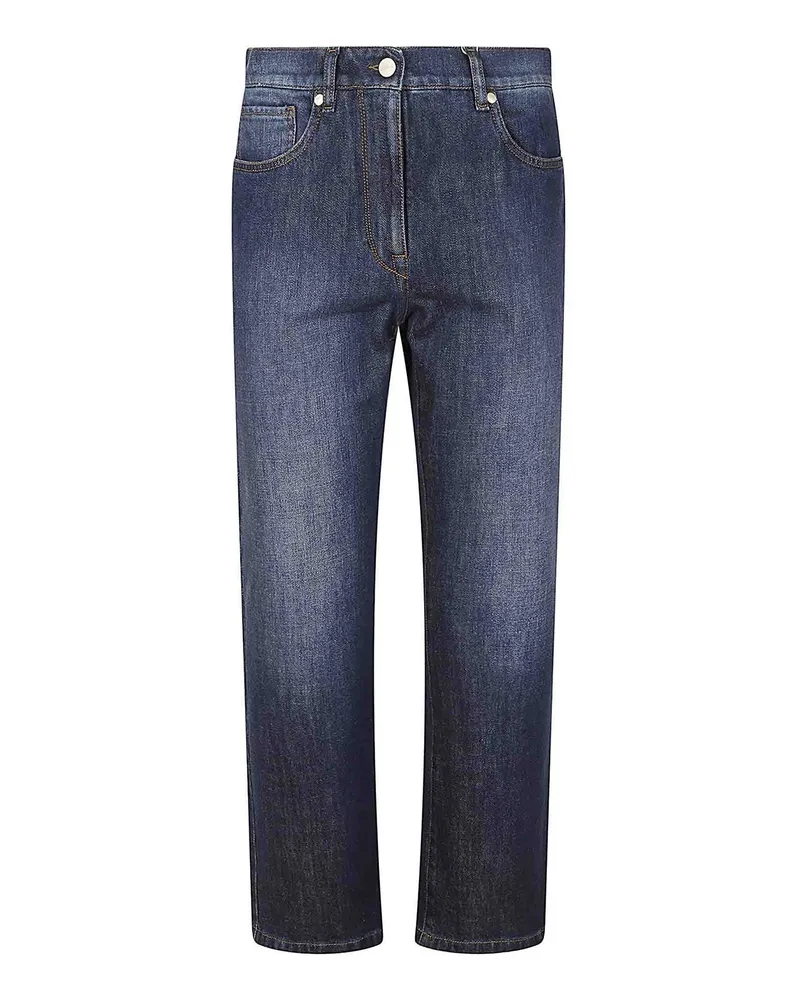 Incotex Straight Leg Jeans - Blau Blau