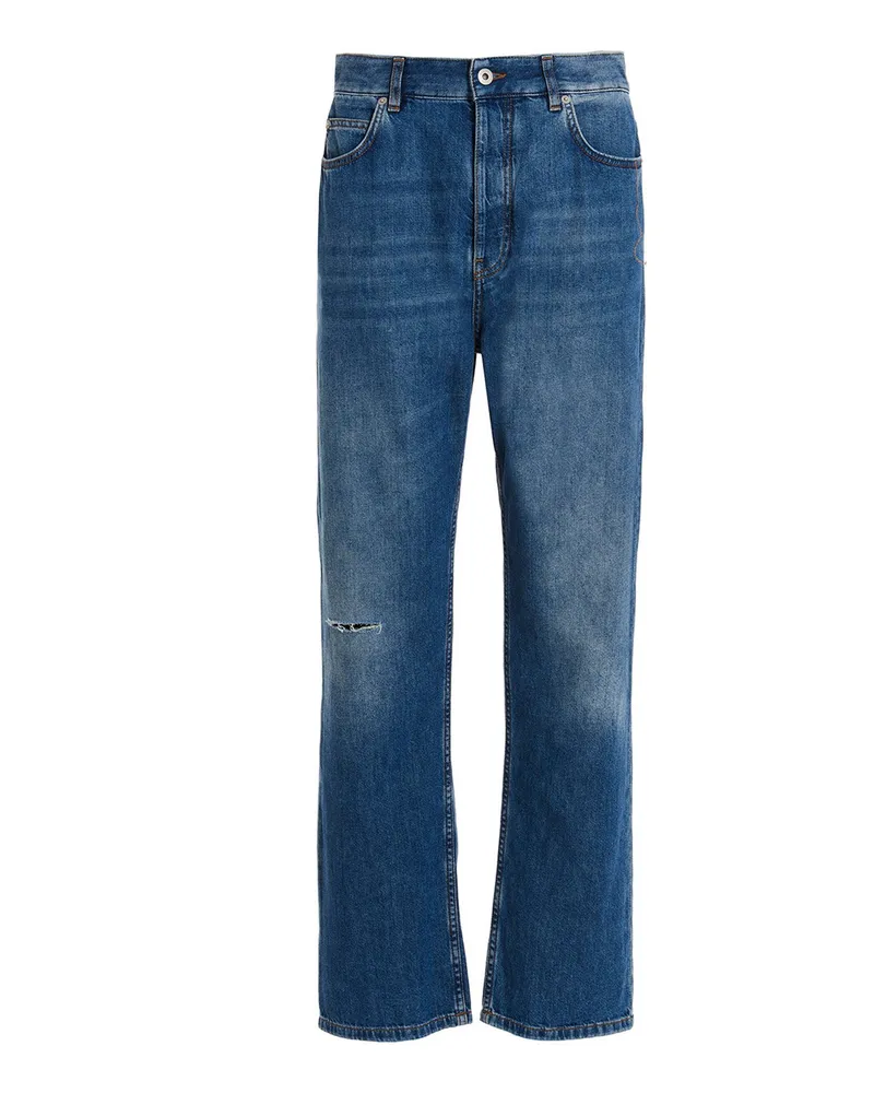 Loewe Straight Leg Jeans - Blau Blau