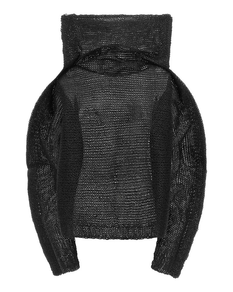 Issey Miyake Top - Schwarz Schwarz