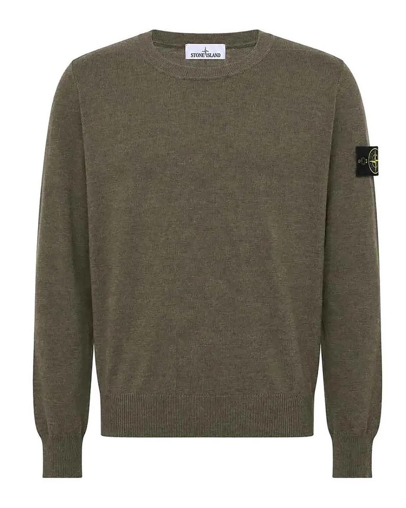 Stone Island Rundhalspullover - Grün Grün