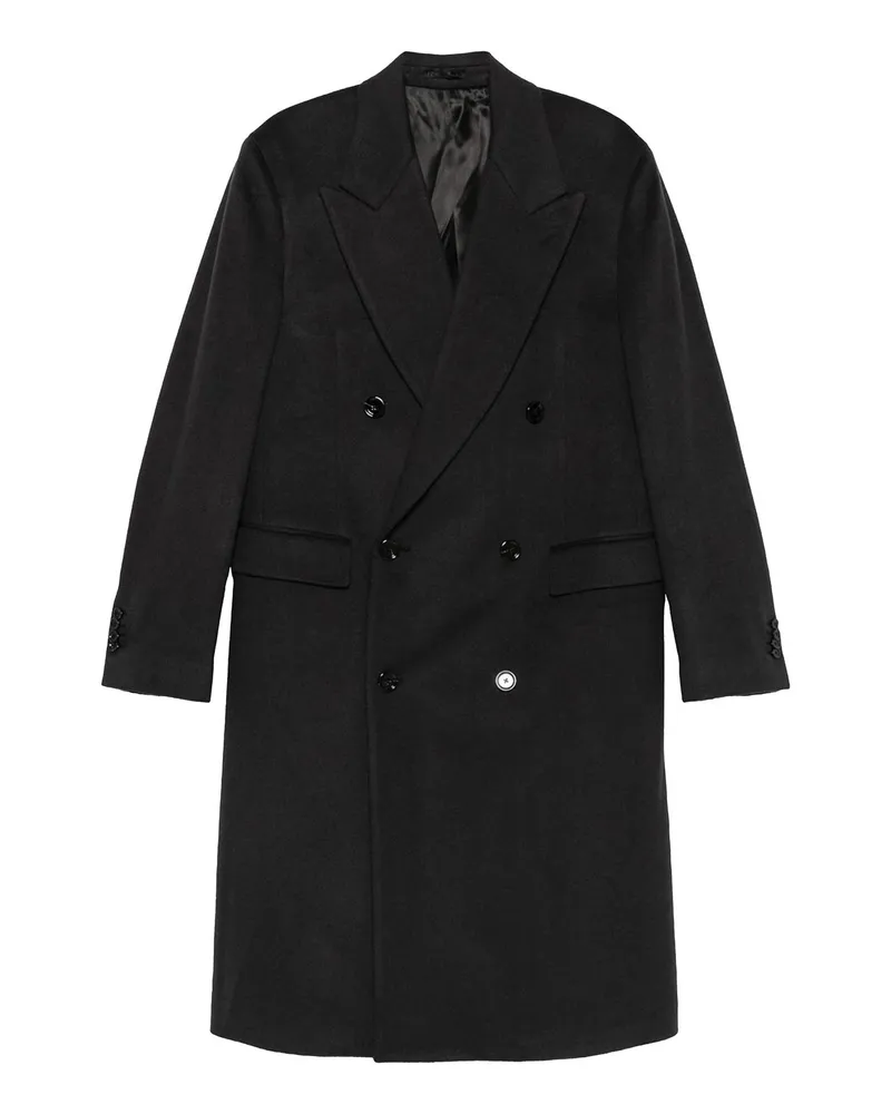 LARDINI Knielanger Mantel - Grau Grau