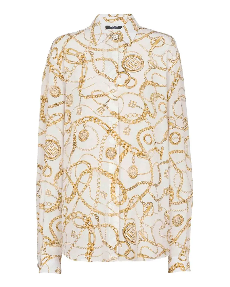 Balmain Hemd - Weiß Weiß