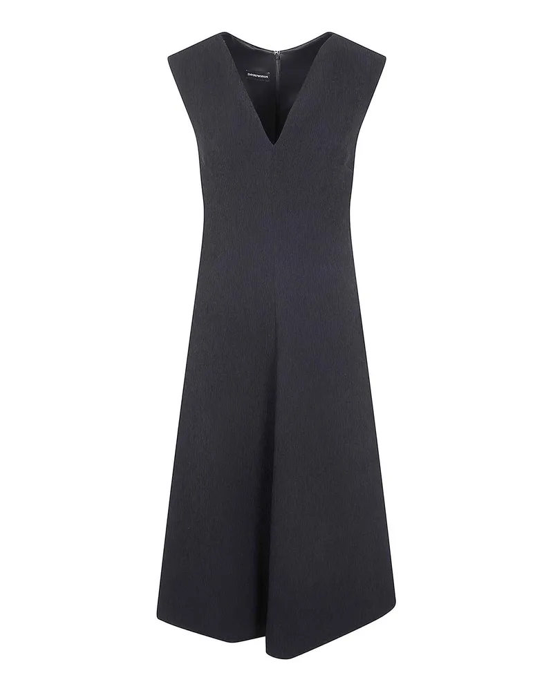 Emporio Armani Maxikleid - Schwarz Schwarz