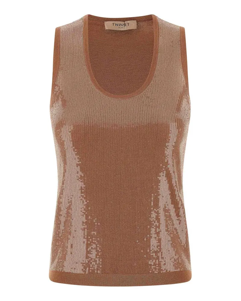 Twin-Set Top - Braun Braun