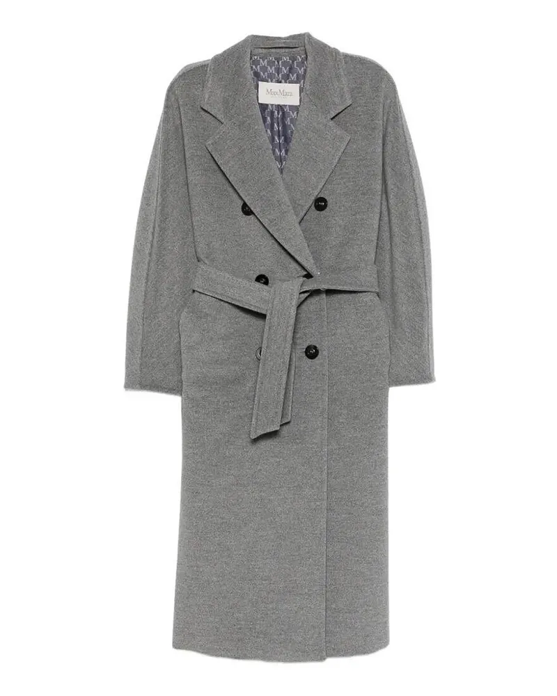Max Mara Knielanger Mantel - Hellgrau Hellgrau