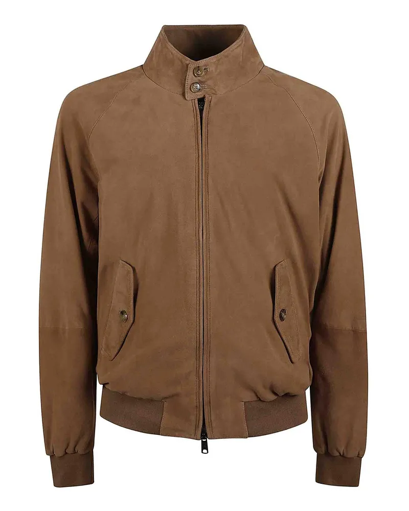 Baracuta Lederjacke - Braun Braun