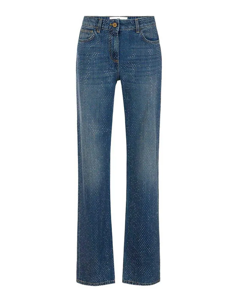 Elisabetta Franchi Straight Leg Jeans - Dunkelblau Dunkelblau