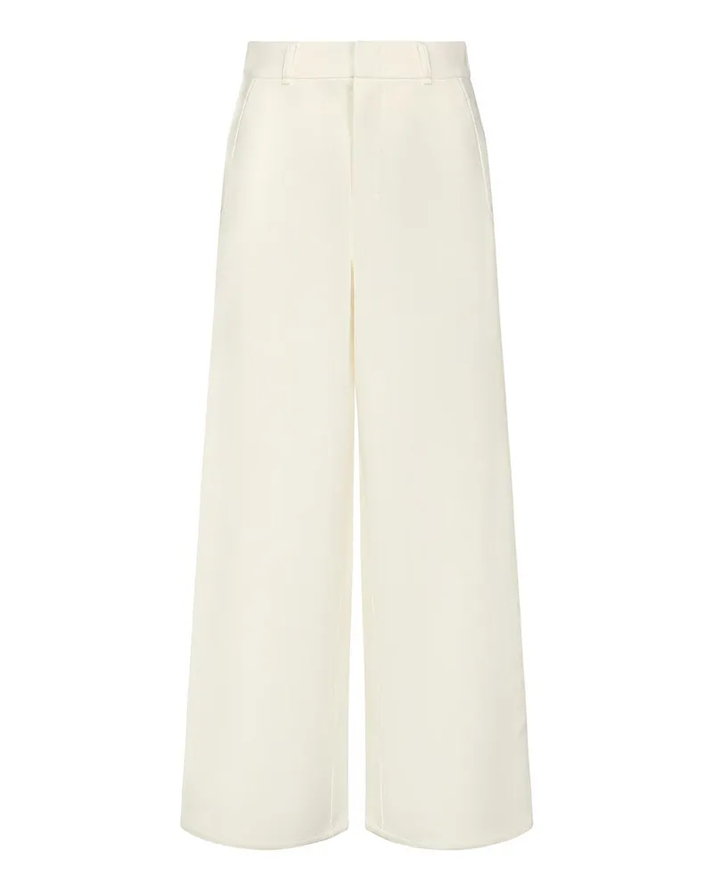 Max Mara Casual Hose - Weiß Weiß