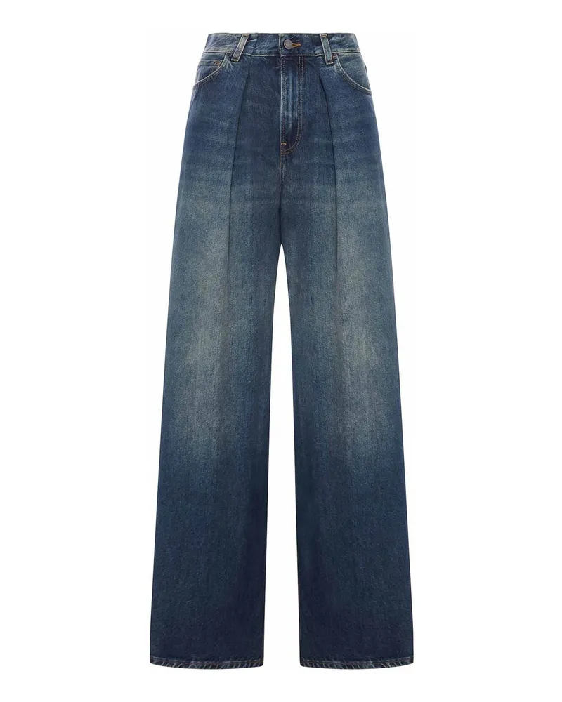 Haikure Straight Leg Jeans - Blau Blau