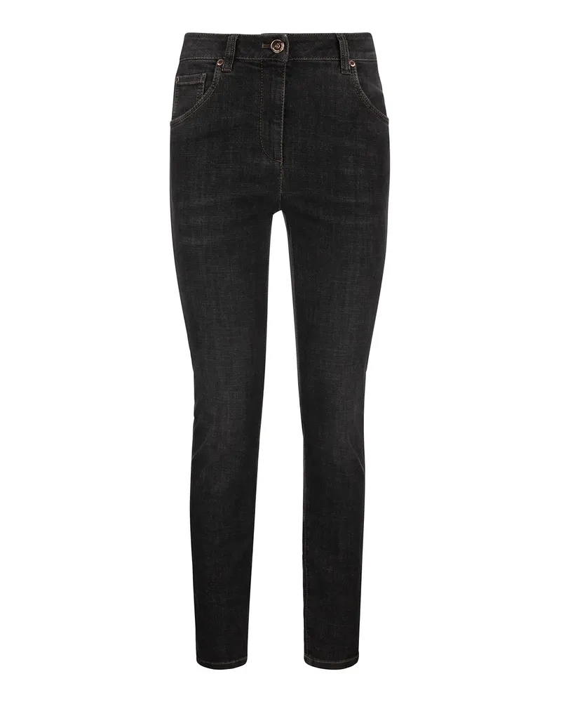 Brunello Cucinelli Straight Leg Jeans - Dunkelgrau Dunkelgrau