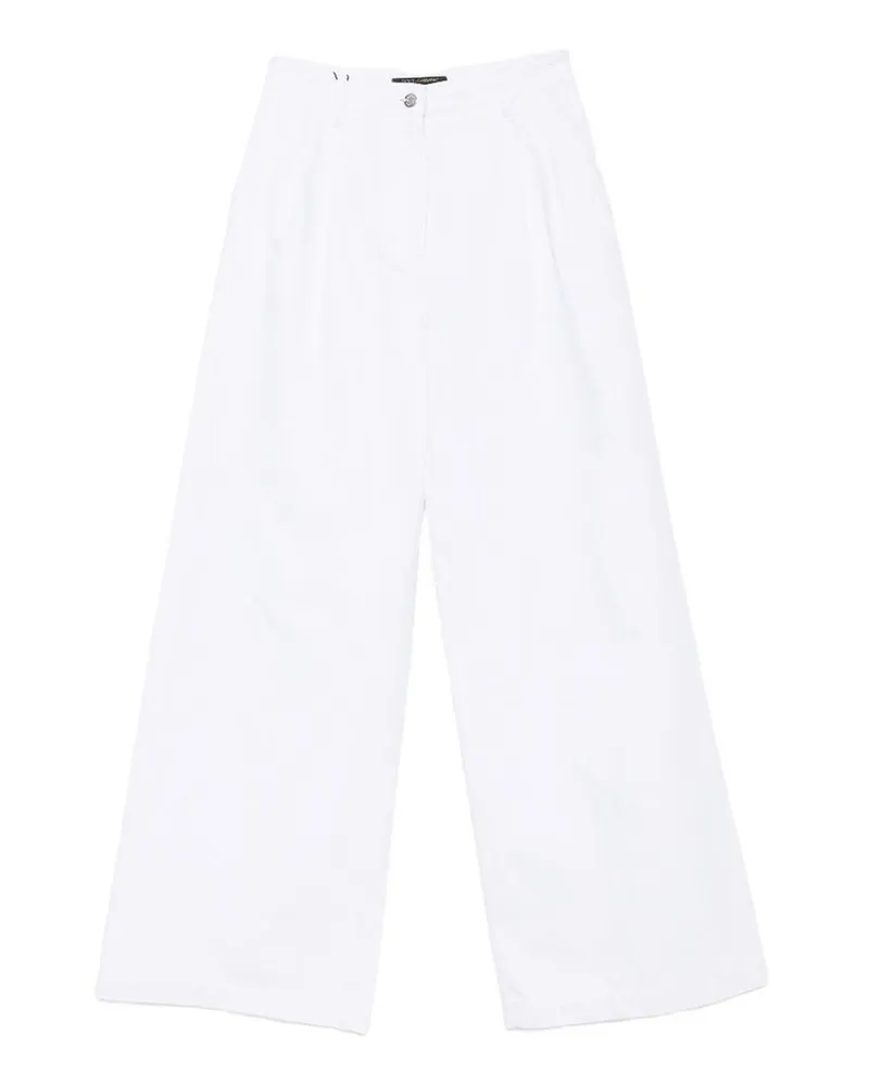 Dolce & Gabbana Straight Leg Jeans - Weiß Weiß