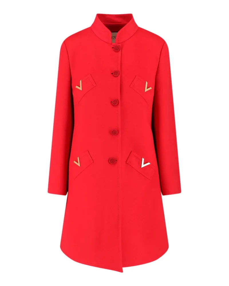 Valentino Garavani Knielanger Mantel - Rot Rot