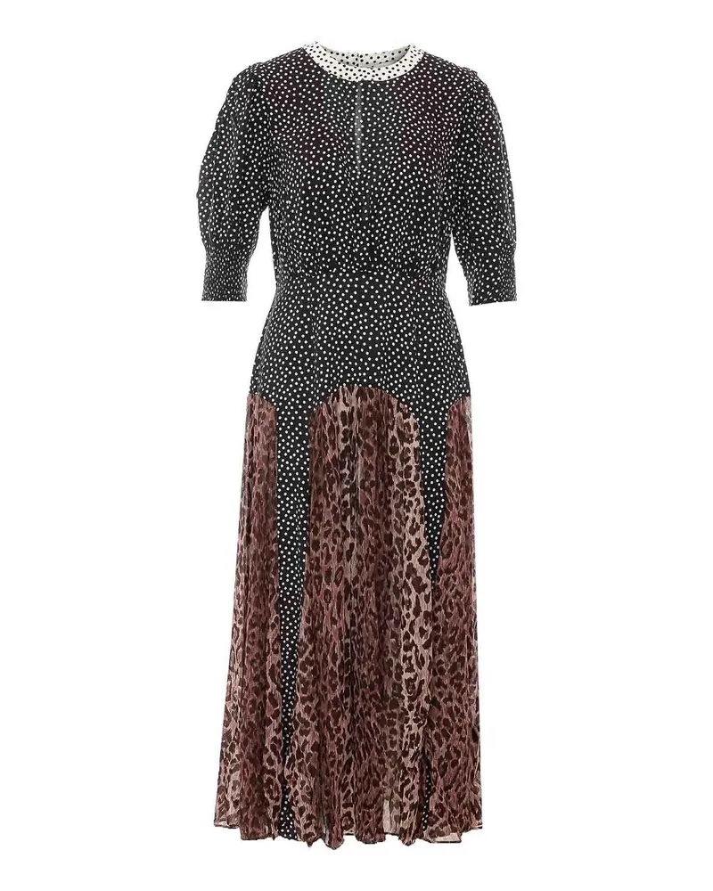 RIXO Knielanges Kleid - Bunt Bunt
