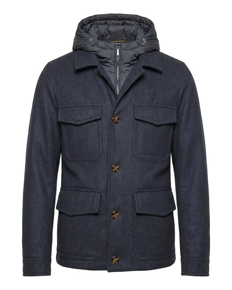 MOORER Daunenjacke - Blau Blau