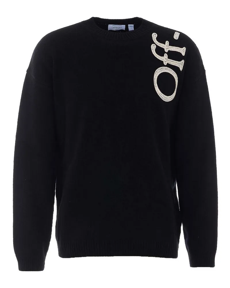 OFF-WHITE Rundhalspullover - Schwarz Schwarz