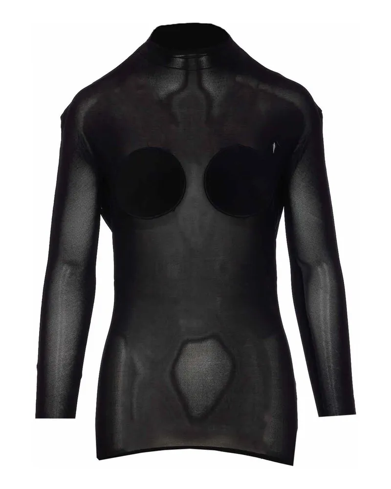 Jean Paul Gaultier Top - Schwarz Schwarz
