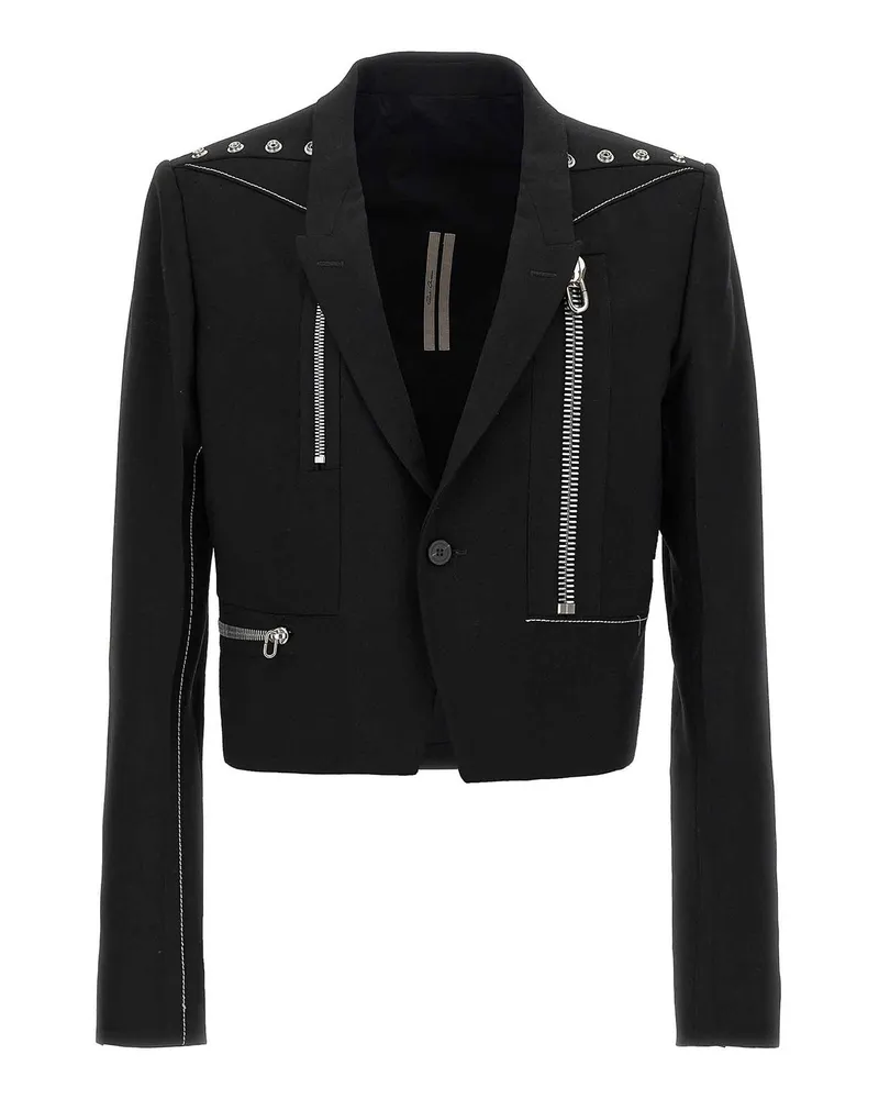 Rick Owens Casualjacke - Schwarz Schwarz