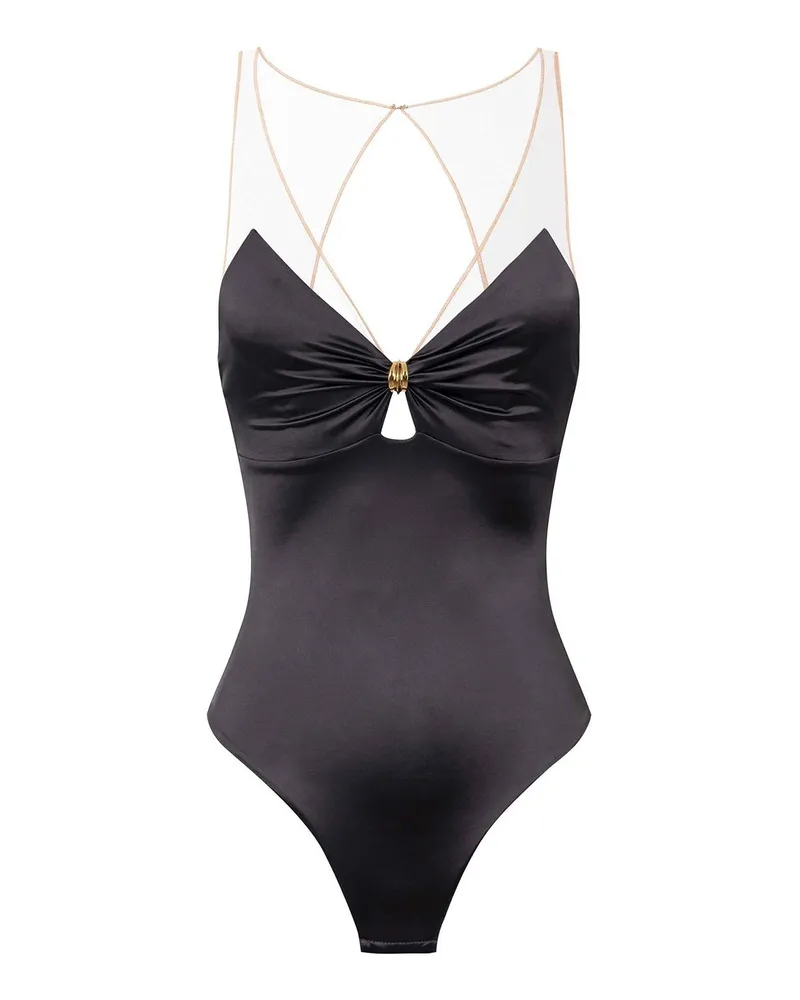 Elisabetta Franchi Top - Dunkelgrau Dunkelgrau