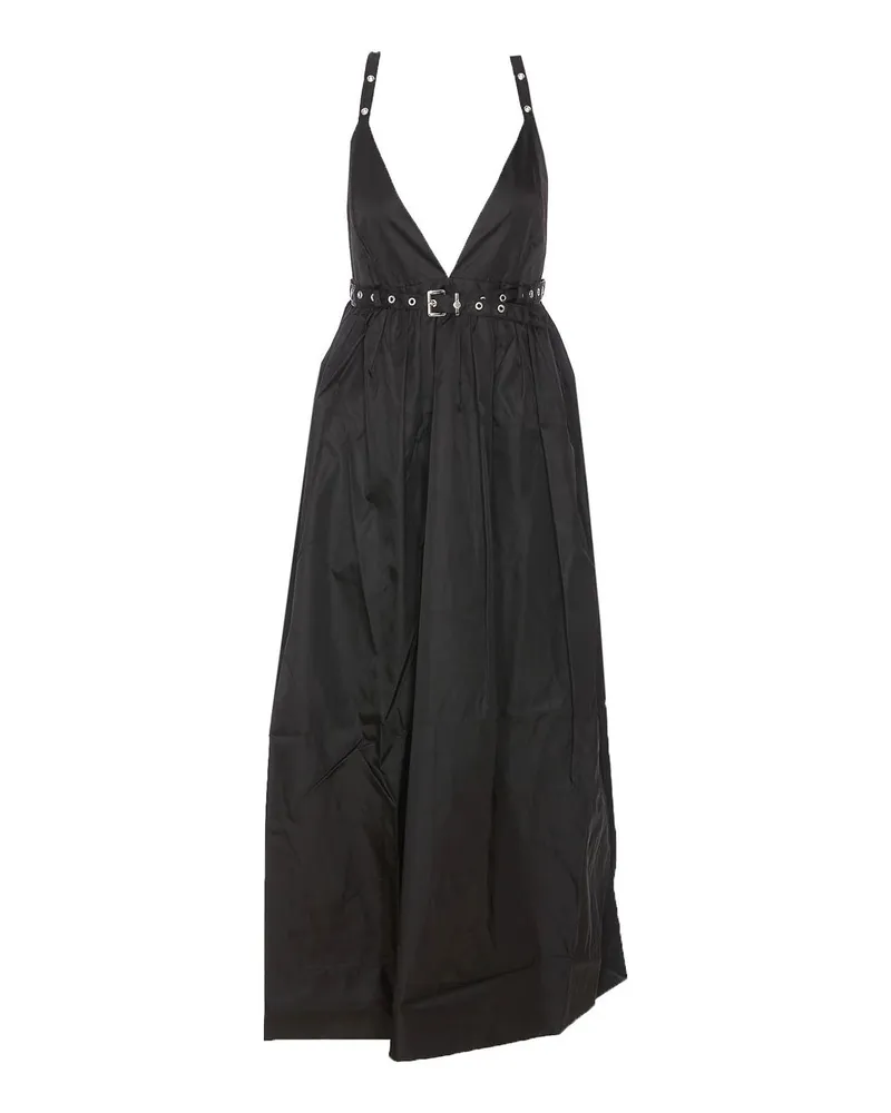 Ganni Knielanges Kleid - Schwarz Schwarz
