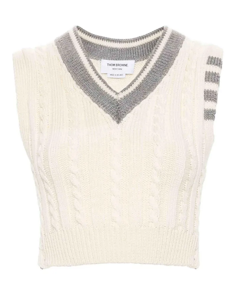 Thom Browne Weste - Weiß Weiß
