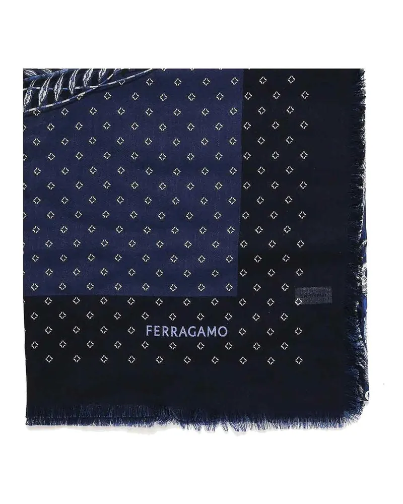 Ferragamo Schal - Blau Blau