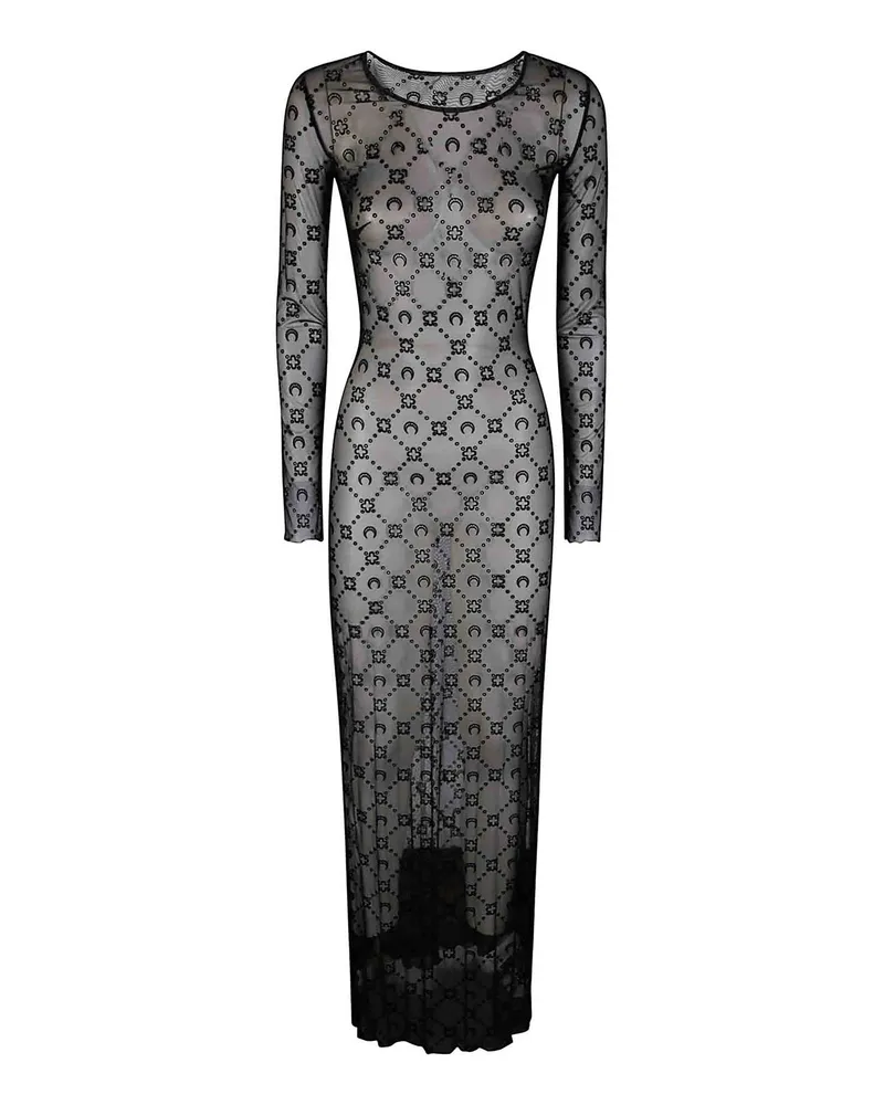 Marine Serre Rundhalspullover - Schwarz Schwarz