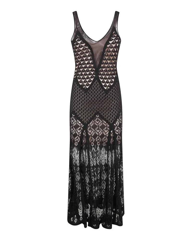 Blumarine Maxikleid - Schwarz Schwarz