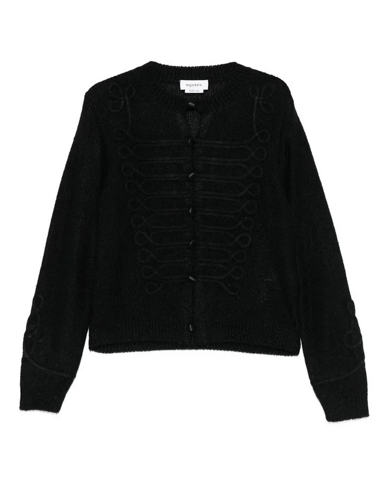 Alexander McQueen Rundhalspullover - Schwarz Schwarz