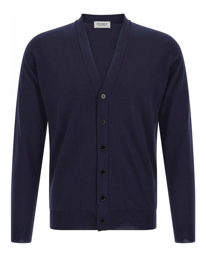 John Smedley Cardigan - Blau Blau