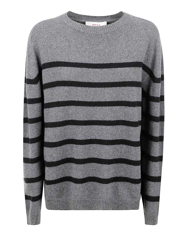 Jucca Rundhalspullover - Grau Grau