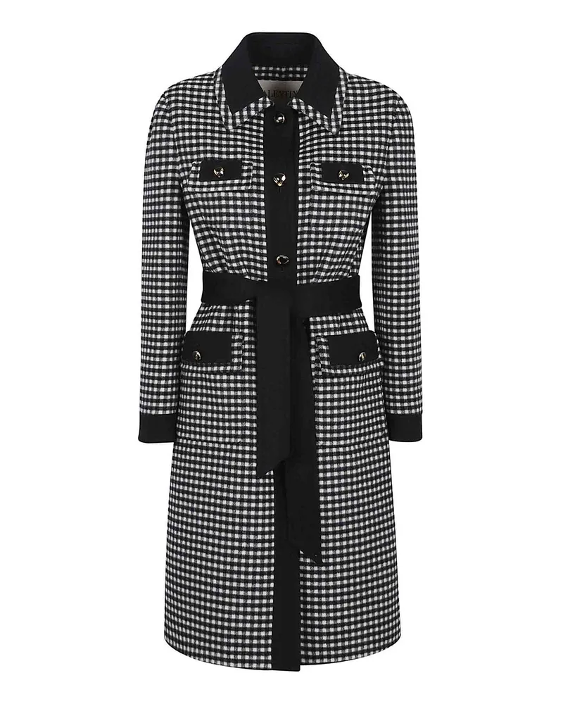 Valentino Garavani Knielanger Mantel - Schwarz Schwarz