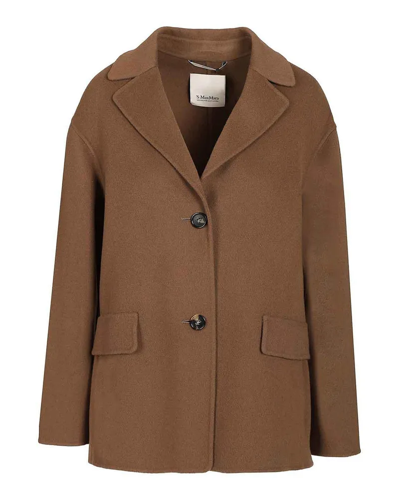 Max Mara Kurzer Mantel - Braun Braun