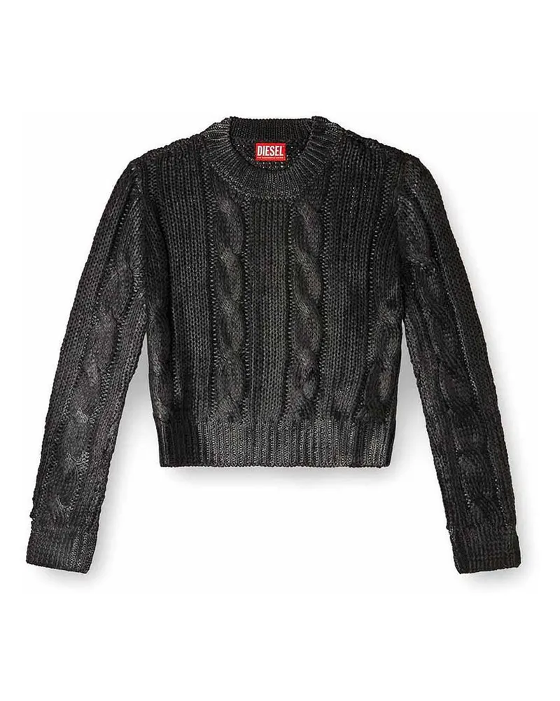 Diesel Rundhalspullover - Hellbraun Hellbraun