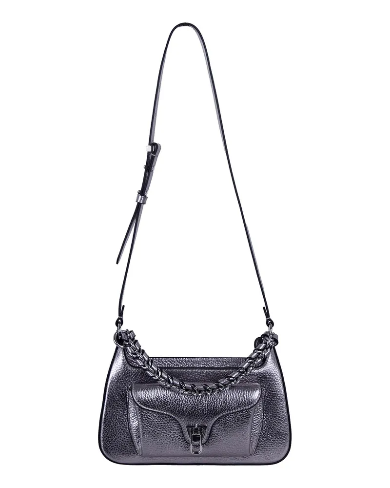 Coccinelle Schultertasche - Silber Silber