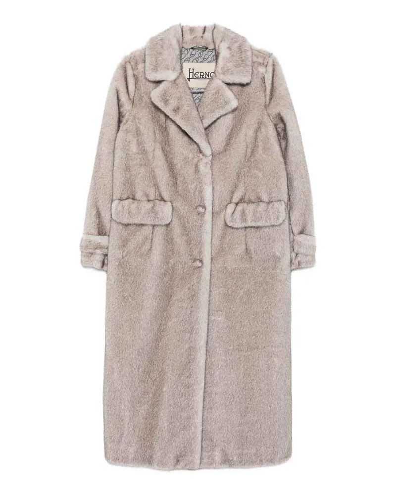 Herno Knielanger Mantel - Grau Grau