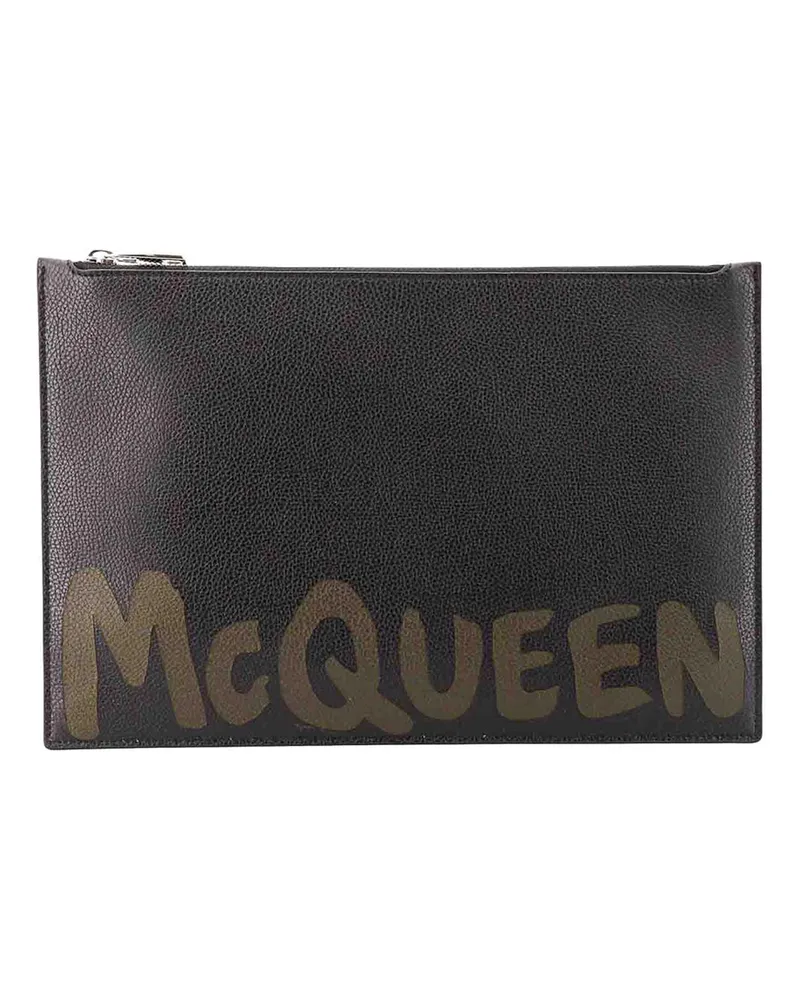 Alexander McQueen Clutch - Schwarz Schwarz