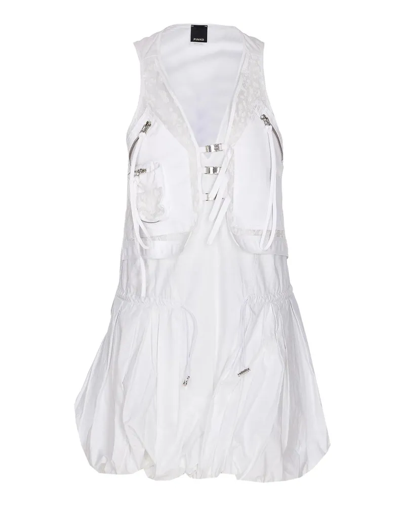 Pinko Knielanges Kleid - Weiß Weiß
