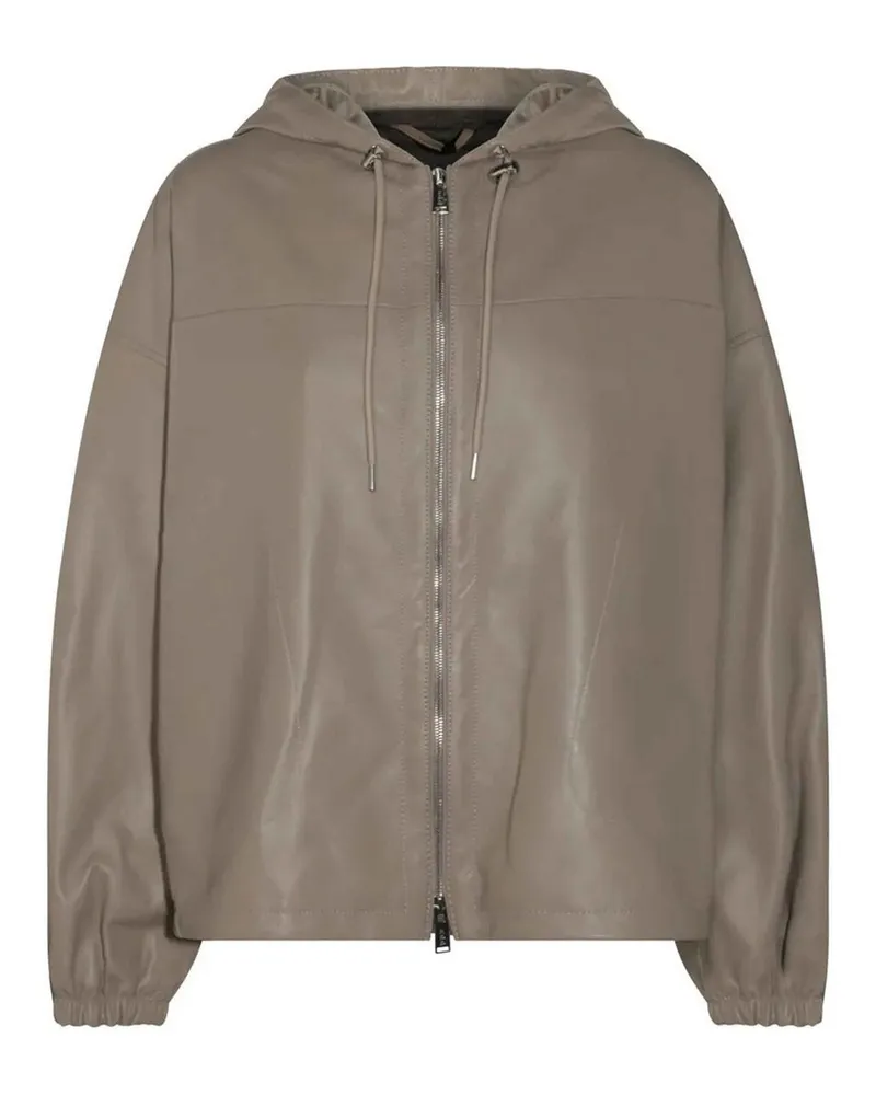 ADD Lederjacke - Grau Grau