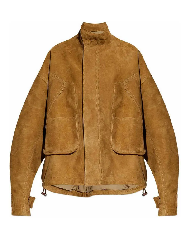 ATTICO Lederjacke - Beige Beige