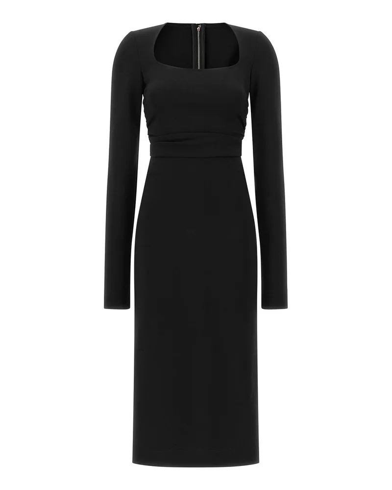Dolce & Gabbana Knielanges Kleid - Schwarz Schwarz