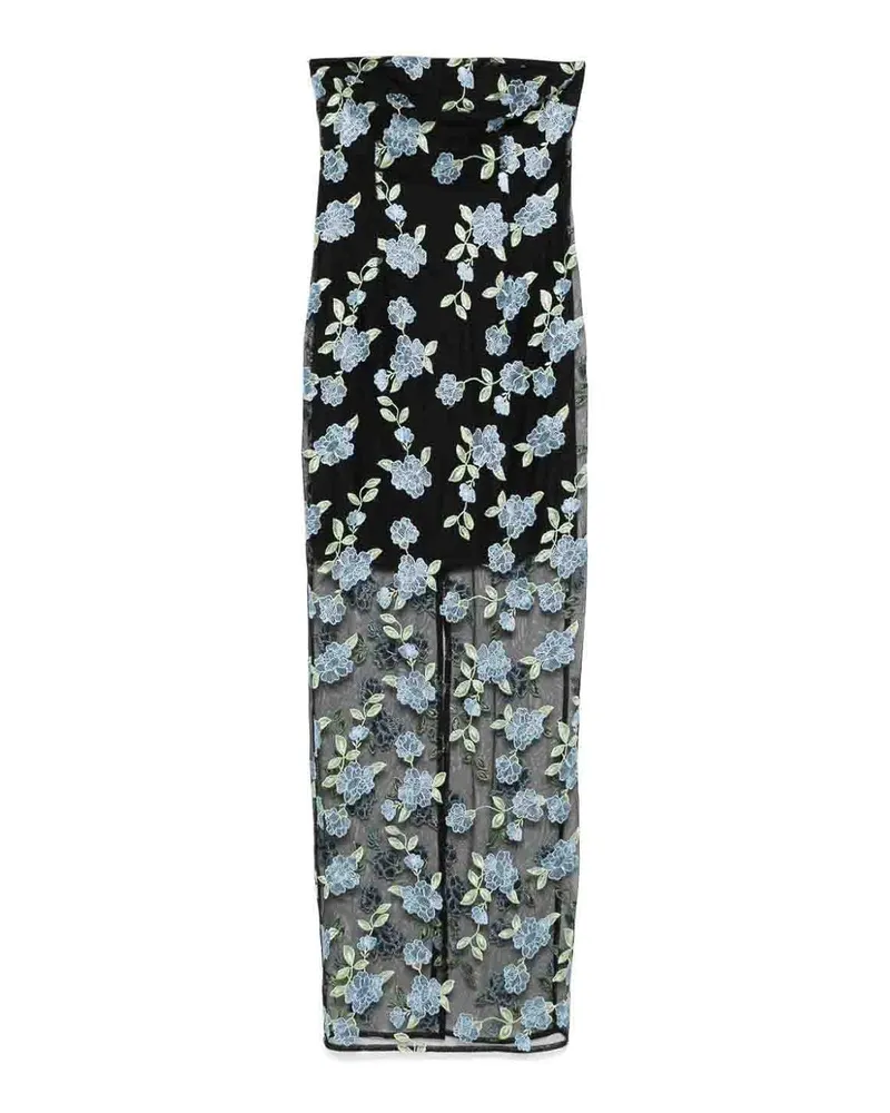 ROTATE Birger Christensen Maxikleid - Schwarz Schwarz